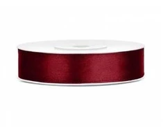 Boland Traciks Juostelė satino 12mm/25m tamsiai bordo