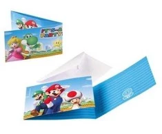 Boland Traciks Super Mario invitationer