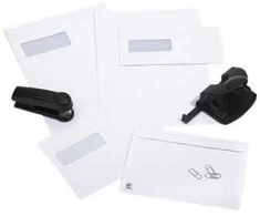 BONG Mailman - Vokai - International C5 (162 x 229 mm) - dėklas - atvira pusė - lipnus - spalvotas pamušalas - baltas - 500 vnt. pakuotėje