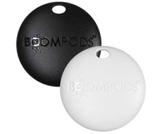 Boompods Boomtag 2 Pack juoda balta