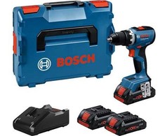 Bosch GSR 18V-65 Professional, Pistol grip drill, Key, Juodas, Mėlyna, 2100 RPM, 550 RPM, 2100 RPM
