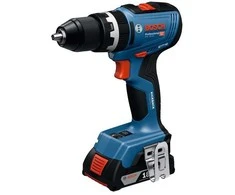Bosch GSB 18V-65, Pistol grip drill, Key, Juodas, Mėlyna, 2100 RPM, 550 RPM, 2100 RPM - be akumuliatoriaus ir kroviklio