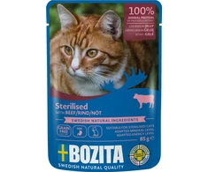 Drėgnas Kačių Maistas - Bozita Sterilizuota Jautiena Želėje, 85g