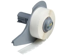 Brady M7C-375-595-WT, balta, permanentinė akrilinė, ištisinė etiketė, 0,102 mm, terminio perkėlimo, vinilo