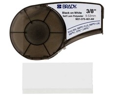 Brady M21-375-461, Balta, Lipni spausdintuvo etiketė, Poliesteris, Terminis perkėlimas, Akrilas, Nuolatinis