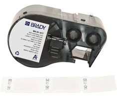 Brady M4-91-417, Juoda, Balta, Savaiminio klijavimo spausdintuvo etiketė, Vinilas, Terminis pernešimas, Akrilas, Nuolatinis