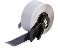 Brady M6C-1000-439-BK, Juoda, Savaime lipdusios spausdintuvo etiketės, Nepertraukiama etiketė, Ritinys, Vinilas, Terminis perdavimas