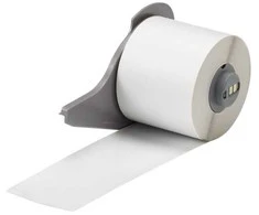 Brady M7C-2000-595-WT, balta, permanentinė akrilinė, ištisinė etiketė, 0,102 mm, terminio perkėlimo, vinilo