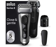 Braun Series 8 8567cc Skustuvas Apkarpymo mašinėlė Juoda, Sidabras