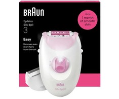 Braun Silk·épil 3 epiliatorius su laidu, rožinis