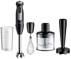 Braun MultiQuick 5 Pro, Immersion plakiklis, 0.6 L, 1.2 m, 1000 W, Juodas, Sidabrinis