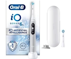 Braun Oral-B Elektrinis dantų šepetėlis | iO6s | Įkraunamas | Suaugusiems | Šepetėlių skaičius galvutės įeina 1 | Number of teeth brushing modes 5 | Pilkas Opal