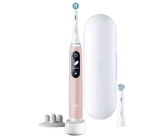Braun Oral-B iO 6S, Adult, Vibrating dantų šepetėlis, Daily care, Deep clean, Gum care, Jautrus, Whitening, Rožinė, Baltas, 2 min, Rožinė, Baltas