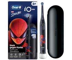 Braun Oral-B iO Kids Spiderman, Child, Rotating dantų šepetėlis, Daily care, Jautrus, Super sensitive, Juodas, 2 min, Juodas