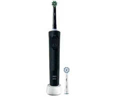 Braun „Oral-B Vitality Pro“, Suaugusiesiems, Besisukantis-vibruojantis dantų šepetėlis, Kasdienė priežiūra, Jautrus, Super jautrus, Juoda, 2 min., Baterija