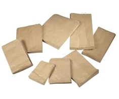 BAG Duonos maišelis, 90 x 180 x 370 mm, 1 sluoksnis plokščias maišelyje, Popierius, 1 sluoksnis, 1 g/m2, ruda, pakuotė 500 vnt., padėklas