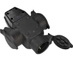 Brennenstuhl Brennenstuhl Kreuzverteiler Schuko-Gummikupplung 3x IP44