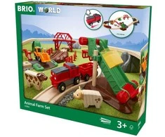 BRIO 7312350339840, Transporto priemonių ir bėgių rinkinys, 0,3 metai, AA, Plastikas, Mediena, Įvairiaspalvis
