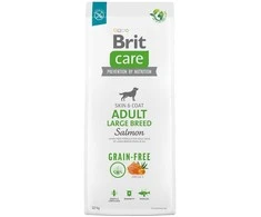 Brit Care Dog begrūdis suaugusių didelių veislių šunų pašaras, lašiša, 12 kg