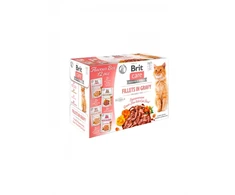 Brit care fillets in gravy for adult cats 12x85g