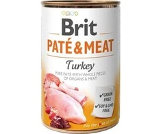 Drėgnas Šunų Maistas - BRIT Paté &amp; Meat Su Kalakutiena 800g