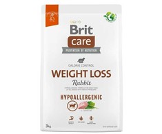 Brit Care šunims hipoalerginis svorio metimo pašaras, triušiams, 3kg