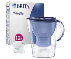 Brita Marella, rankinis vandens filtras, 2,4 L, mėlyna, permatomas