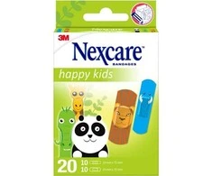 "Nexcare" vaikiški pleistrai "Happy Kids Animals" 20