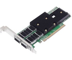 Karta jungiama į tinklą Broadcom Broadcom P2200G - Netzwerkadapter - PCIe 5.0 x16 Low-Profile - 400 Gigabit QSFP112 x 2