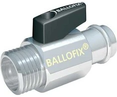 BROEN Ballofix su 15 mm presu X 1/2", rankena