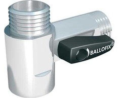 BROEN Ballofix adapteris 1/2" su atbuliniu vožtuvu ir vienu uždarymo vožtuvu