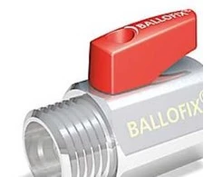Broen „Ballofix“ antgalis/įmova 1/2 colio raudona rankena