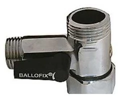 Broen BALLOFIX T formos rutulinis vožtuvas DB uždarymo vožtuvas 1/2x3/4