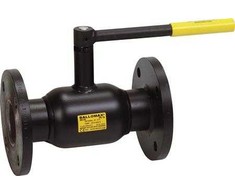BROEN Ballomax DN 80 flanšas/flanšas, su rankena