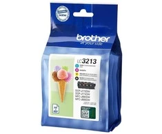 Brother LC3213VALDR, Didelės (XL) talpos, Juoda, Žydra, Purpurinė, Geltona, 4 vnt., 400 puslapių, 400 puslapių, Kelių dalių pakuotė