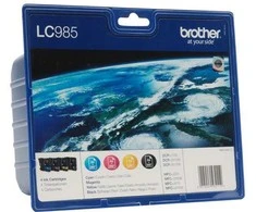 Brother LC985VALBPDR, Juoda, Žydra, Purpurinė, Geltona, 4 vnt., 300 puslapių, 260 puslapių, Kelių dalių pakuotė