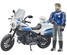 BRUDER policijos motociklas Ducati su policininko figūrėle 62731