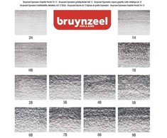 Bruynzeel grafito dubenėlių rinkinys Ruda grafito mediena 12 vnt
