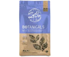 Bunny Nature AUGALŲ MIŠINYS SU HIBISKŲ ŽIEDAIS IR PETRAŽOLIŲ STIEBAIS, Šienas, 150 g, Šinšila, Degu, Nykštukinis triušis, Dilgėlių lapai, petražolių stiebai (18%), krapų stiebai, pipirmėčių lapai, kiaulpienių lapai,..., Maišelis