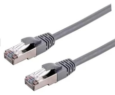 C-TECH kabelio pataisos laidas Cat6a, S/FTP, pilkas, 0,5 m