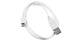 Kabelis USB C-Tech USB-A - microUSB 2 m Baltas (CB-USB2M-20W)