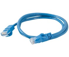 C2G 0,5 m Cat6 UTP tinklo kabelis su įdėklu, neekranuotas - mėlynas, 0,5 m, Cat6, U/UTP (UTP), RJ-45, RJ-45, mėlynas