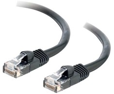 C2G Kabelis / 10 m Mlded/Btd Juodas CAT5E PVC UTP P