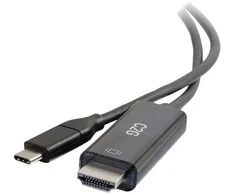 C2G 1,8 m USB-C® į HDMI® garso/vaizdo adapterio laidas – 4K 60Hz, 1,8 m, USB C tipo, HDMI A tipo (standartinis), kištukas, kištukas, tiesus