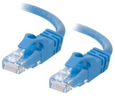 C2G Patchcord Cat.6, U/UTP, mėlyna, 1m (83386)