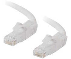 C2G Patchcord Cat.6, U/UTP, balta, 2m (83488)