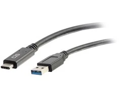 C2G 3M USB-C® į USB-A itin greitas USB 5 Gbps kabelis M/M - juodas, 3 m, USB C, USB A, USB 3.2 Gen 1 (3.1 Gen 1), 5000 Mbit/s, juodas