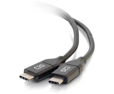C2G 6ft (1,8 m) USB-C į C 2.0 vyriškas į vyrišką kabelis (5A), 1,83 m, USB C, USB C, USB 2.0, 0,48 Gbit/s, juodas