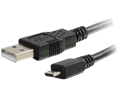 USB C2G USB-A – microUSB kabelis 2 m Juodas (27365)