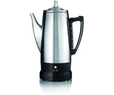 Kavos aparatas C3 Basic Percolator 6 cup, Stainless Steel, 0.8 L, Malta kava, 500 W, Nerūdijantis plienas